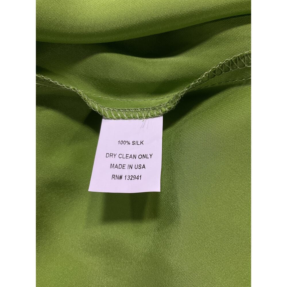 Revolve 'Kaye' Green Mockneck Charmeuse Maxi Dress Size XS - Picture 5 of 5